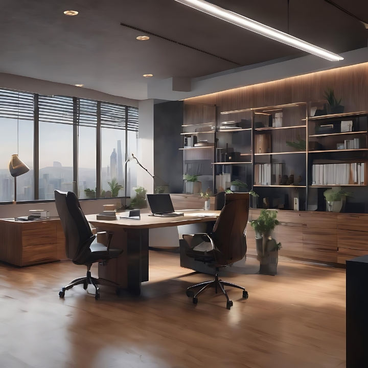 Clean corporate office